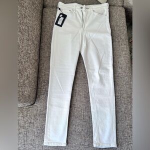 Rag & Bone Nina High Rise White Skinny Jeans